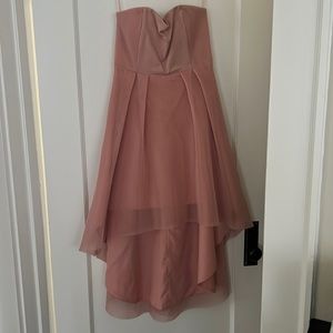 Elliatt Pink High low strapless dress